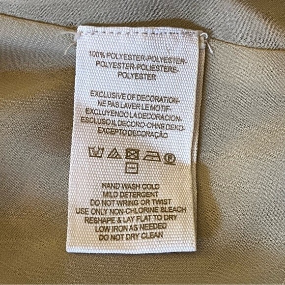 Free People Beaded Beige Tank Top Criss Cross X Back Size Small - Picture 6 of 10